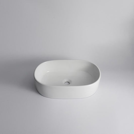 560x350x140mm Gloss White Above Counter Basin