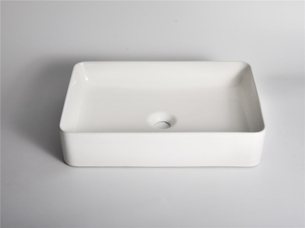 500x355x110mm Gloss White Above Counter Basin