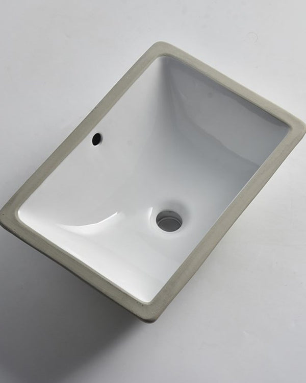 465x335x180mm Matte White Undermount Basin