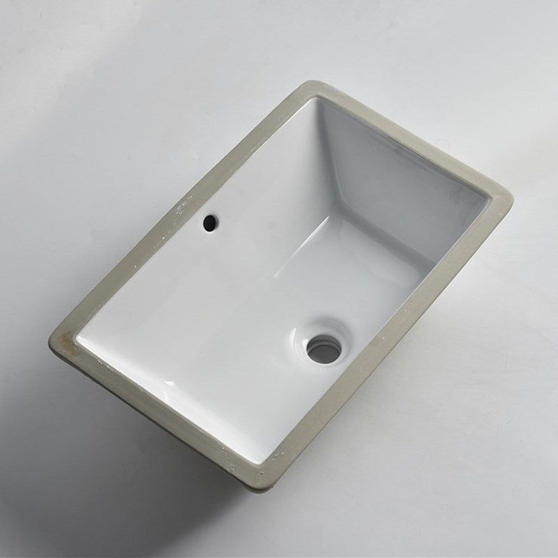 530x370x180mm Matte White Undermount Basin