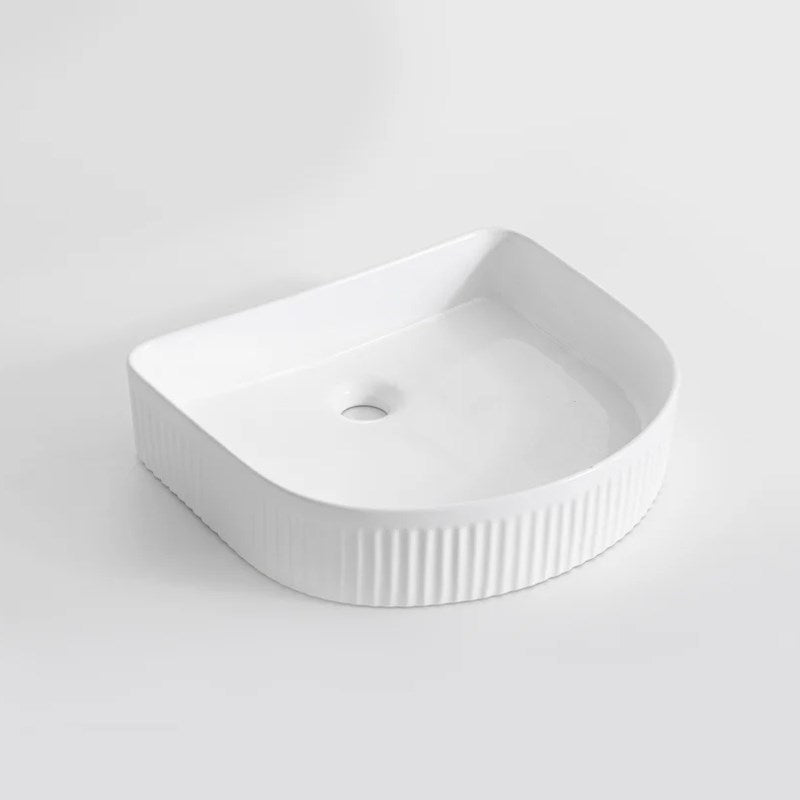 415x365x100mm Gloss White Above Counter Basin