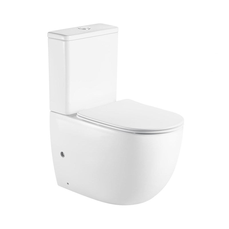 CERA 620*340*810mm Gloss White Rimless Flushing Back to Wall Two-piece Toilet Suite