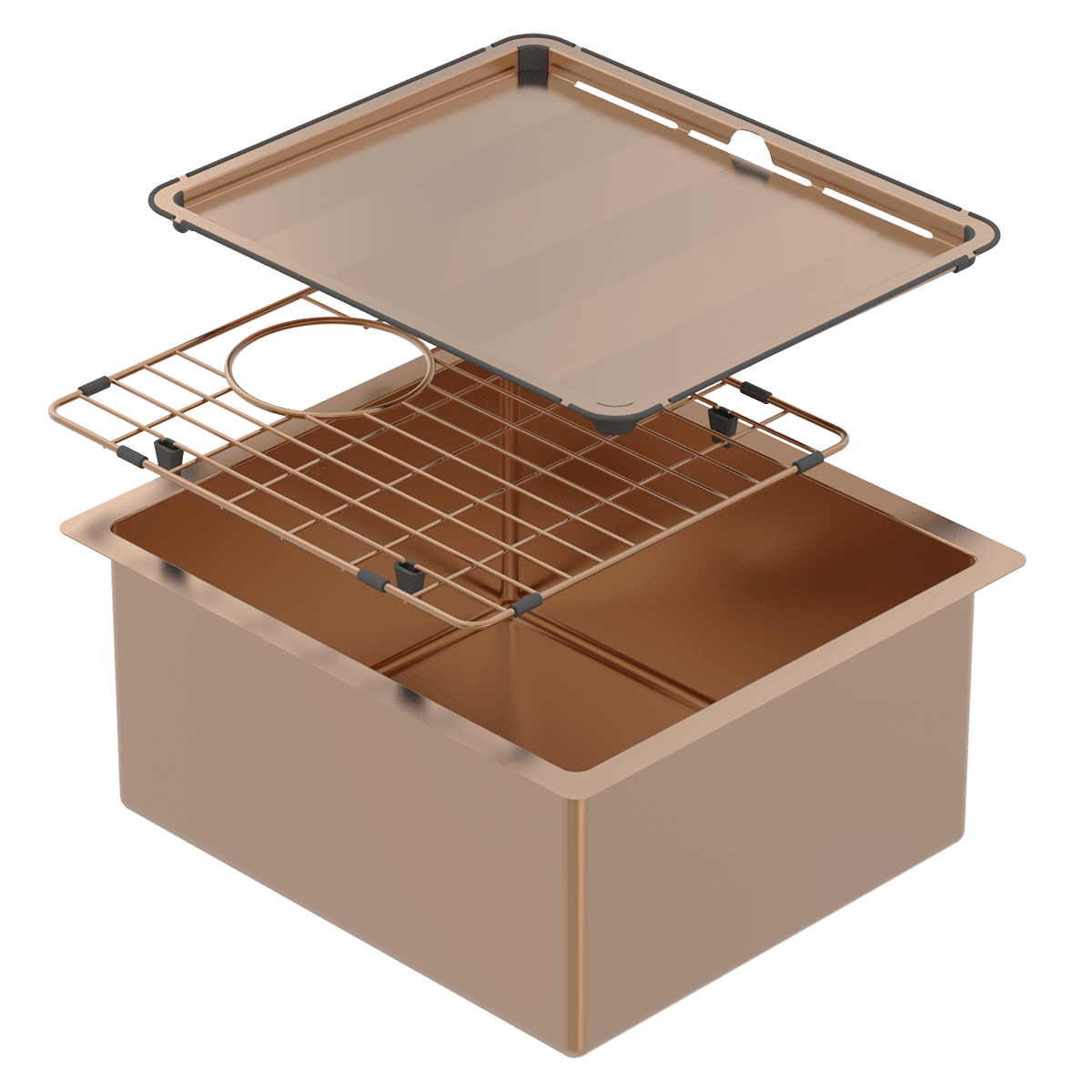 PIAZZA SGL BWL 390X445 + ACC - ARTISAN COPPER