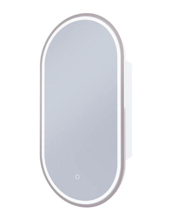Capsule 450 with Brushed Nickel Frame - W450 x H900 x D125