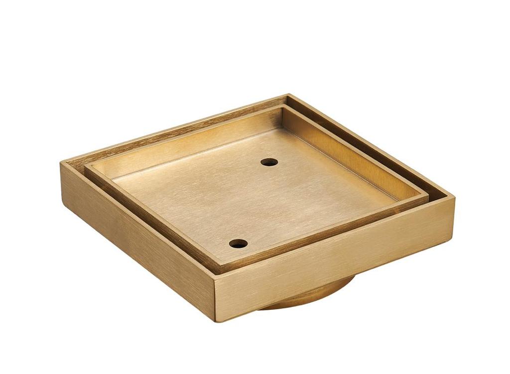 Rose Gold Grills square floor drain (80 mm)DX444RG