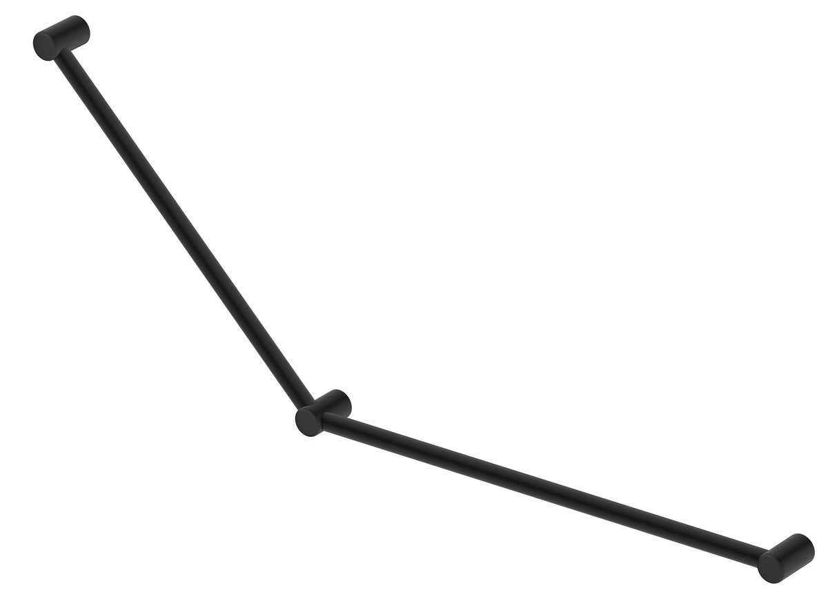 Mica Care Grab Rail - 45 Degree - 750x900mm Black