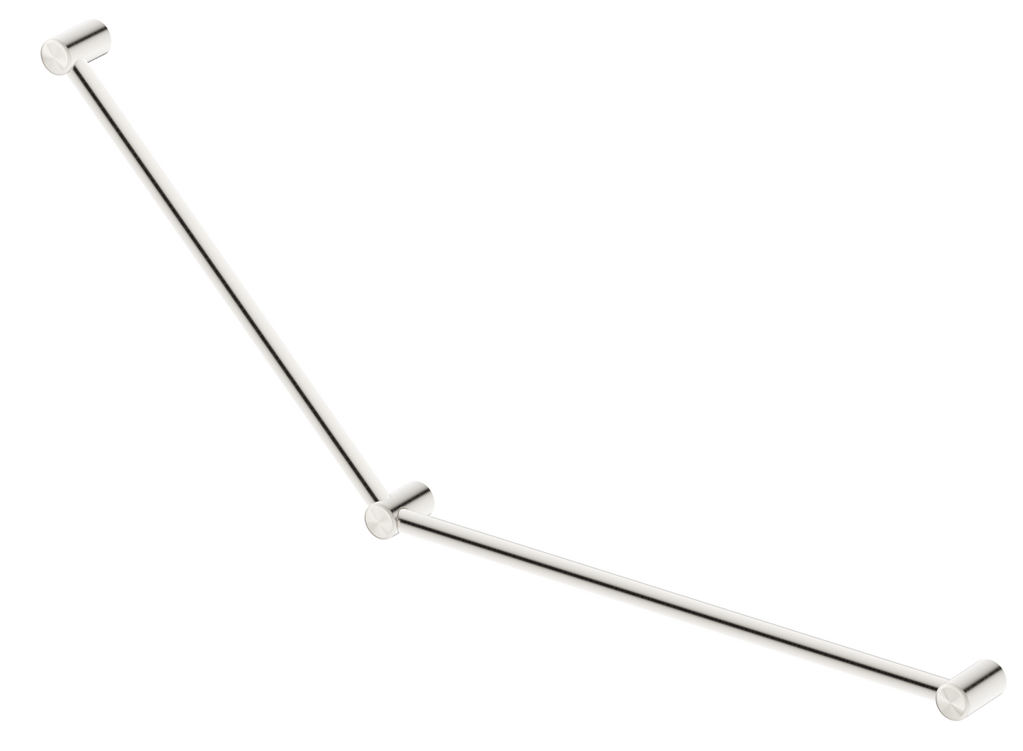 Mica Care Grab Rail - 45 Degree - 750x900mm Brushed Nickel