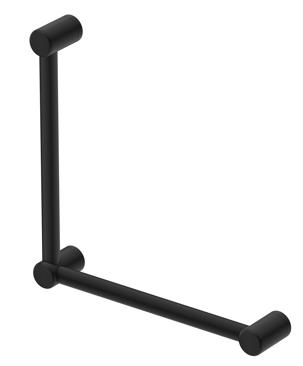 Mica Care Grab Rail - 90 Degree - 450x450mm Black