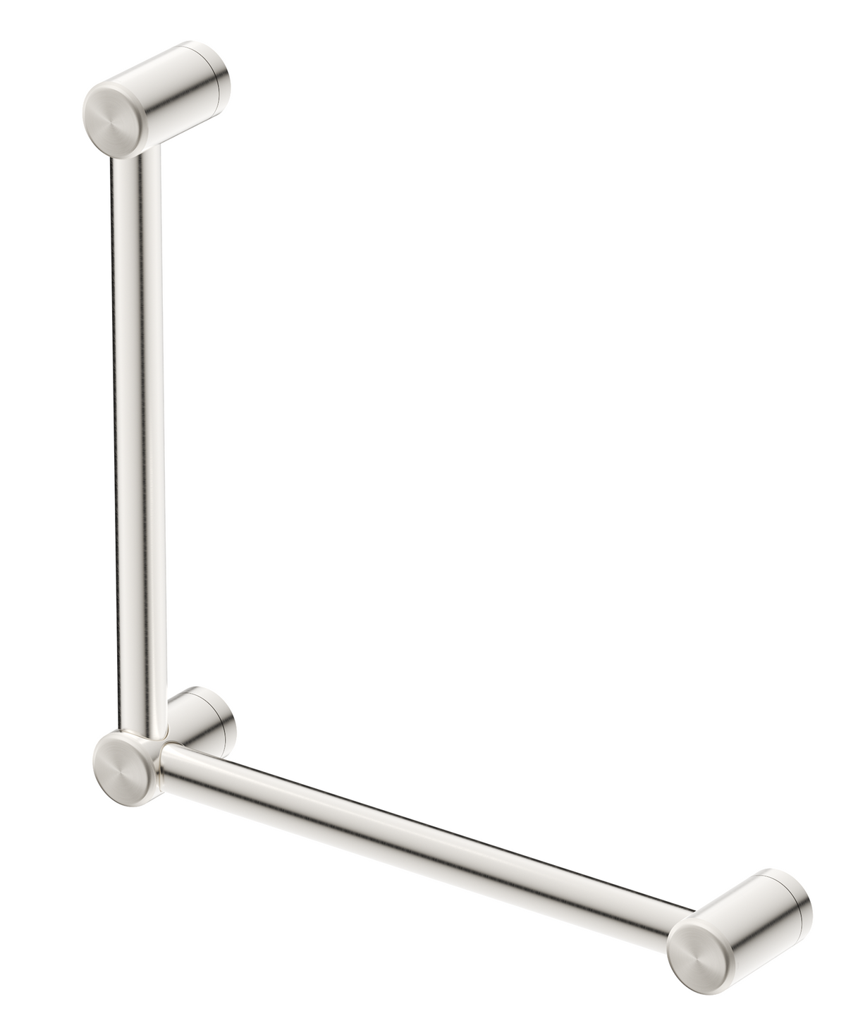 Mica Care Grab Rail - 90 Degree - 450x450mm Brushed Nickel