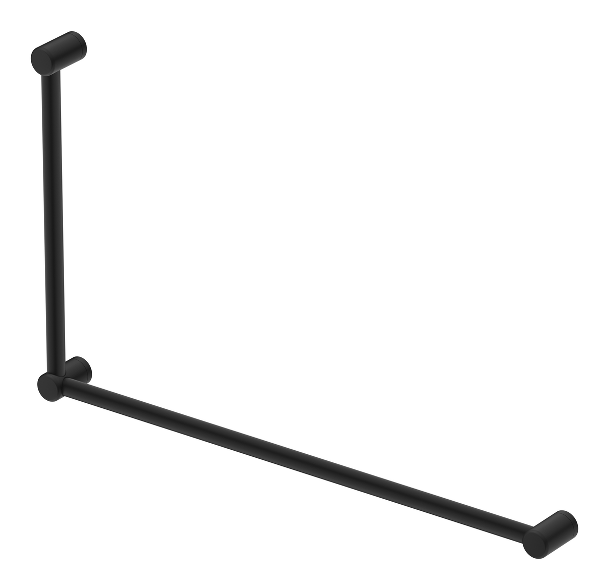 Mica Care Grab Rail - 90 Degree - 600x1000mm Black