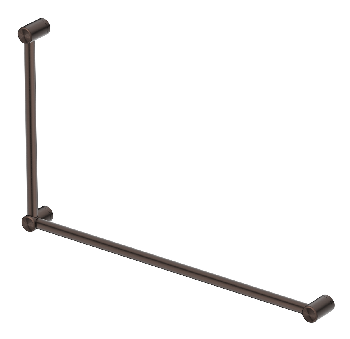Mica Care Grab Rail - 90 Degree - 600x1000mm Dusk Bronze