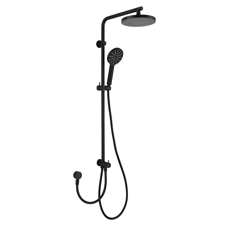 Mica Dual Shower Rail - RetroFit Black