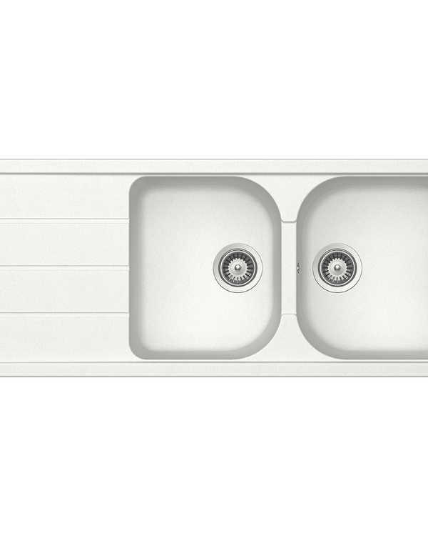 FORMHAUS 1160X500 DOUBLEBOWL&DRAINER - ALPINA