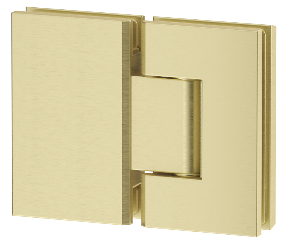 Shower Screen Hinges - Glass To Glass French Gold