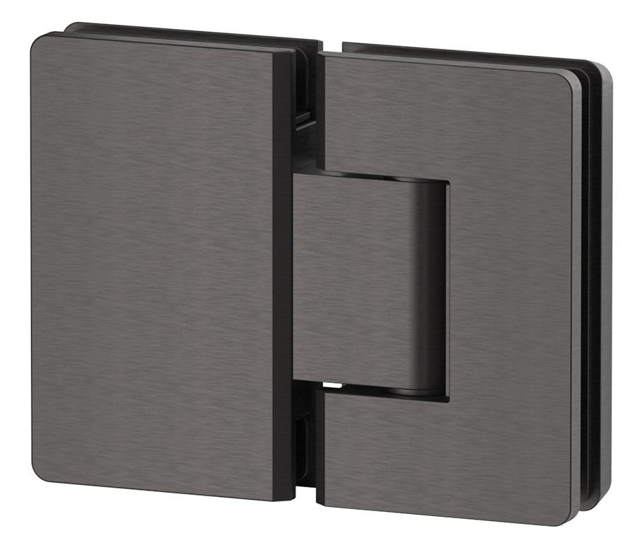 Shower Screen Hinges - Glass To Glass Gunmetal