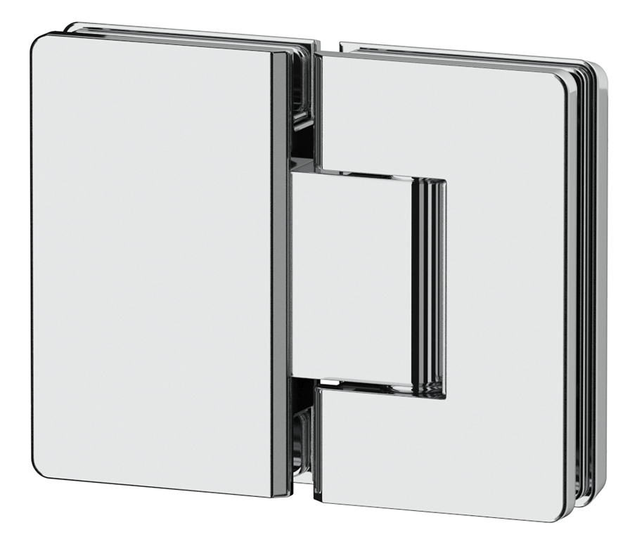 Shower Screen Hinges - Glass To Glass Chrome