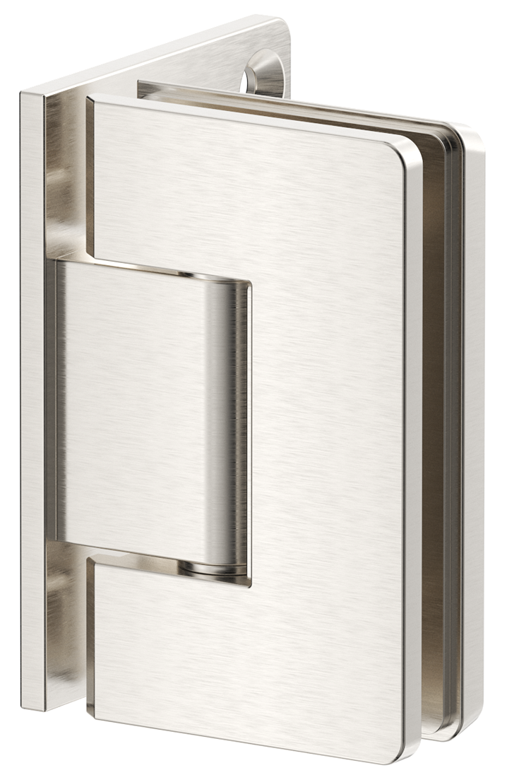 Shower Screen Hinge - Glass To Wall Brushed Nickel