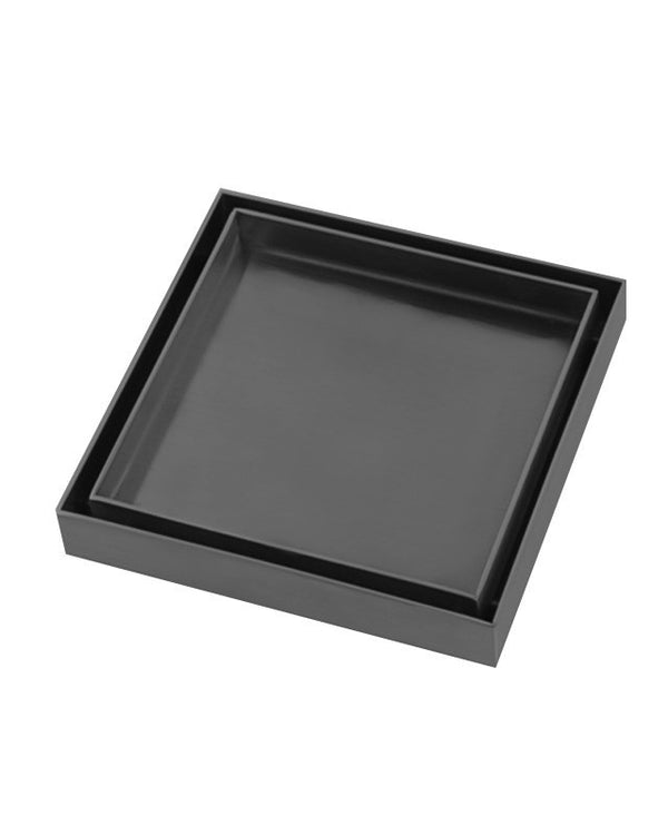 120x120mm Gunmetal Tile Insert Drain