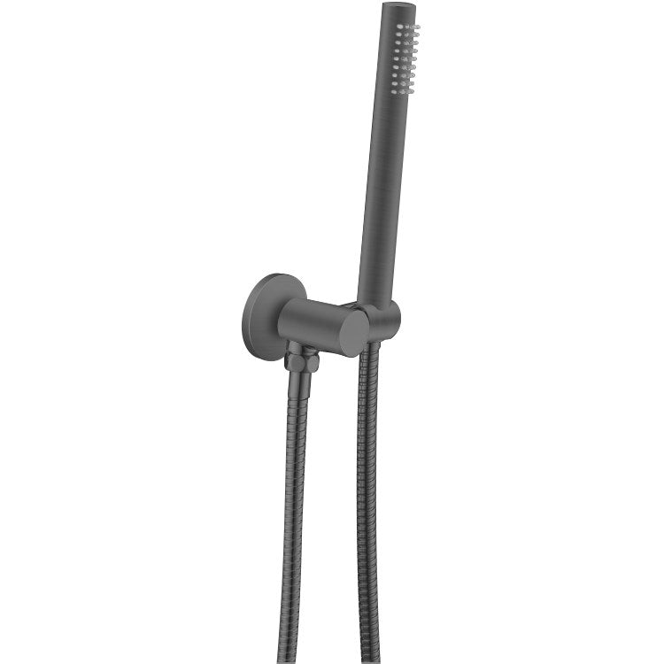 Gunmetal Shower Rail with Handheld Shower