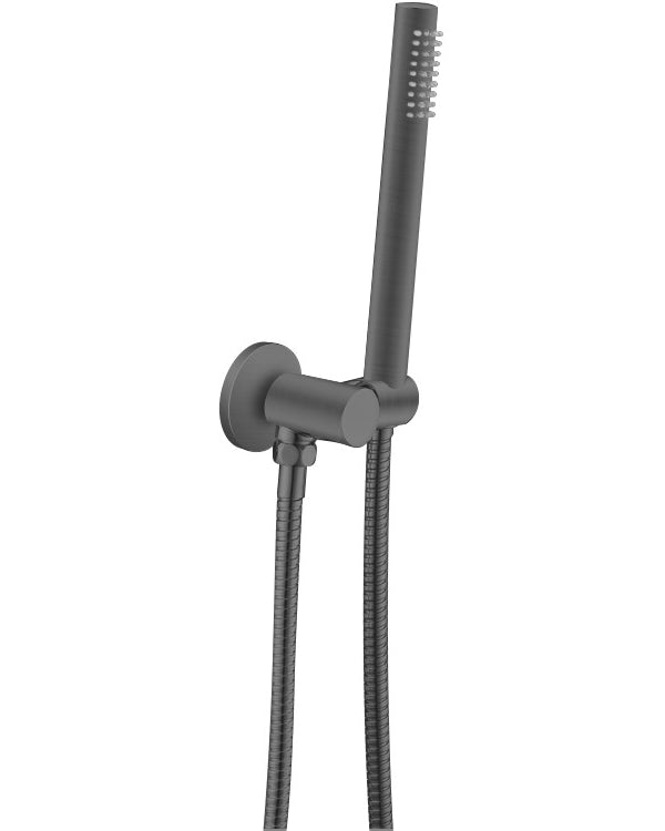 Gunmetal Shower Rail with Handheld Shower