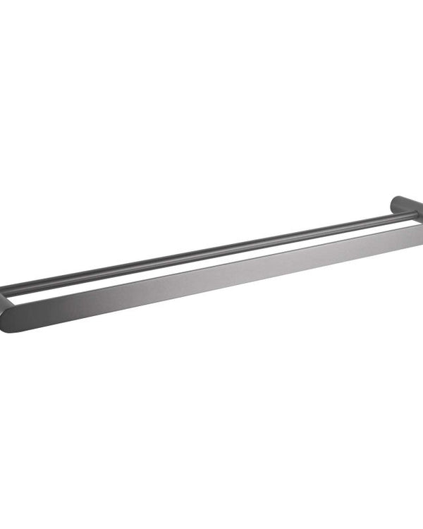 RUSHY - 800mm Gunmetal Double Towel Rail