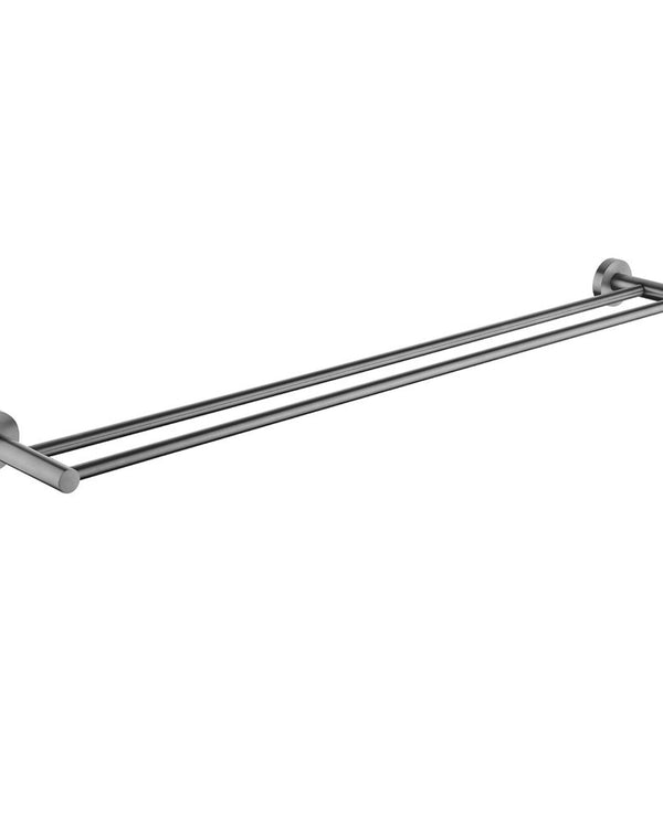 LUCID PIN - Gunmetal Cuttable Double Towel Rail