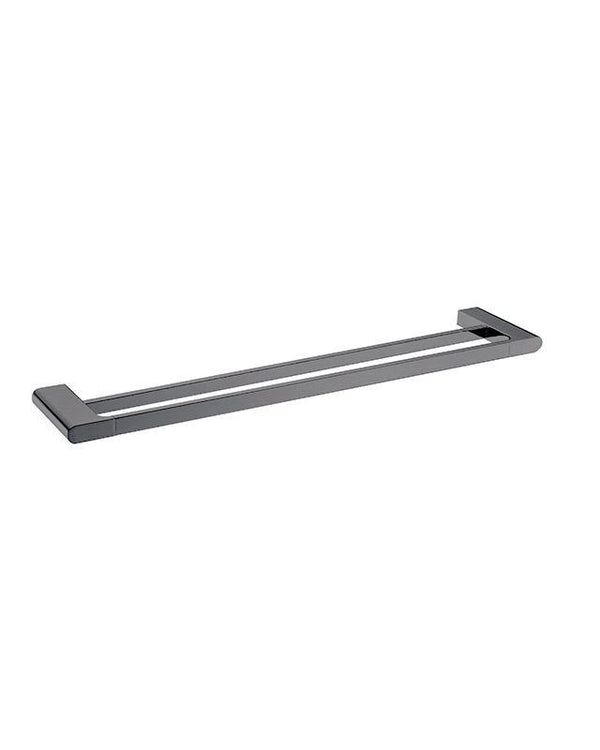 VOG - 600mm Gunmetal Double Towel Rail