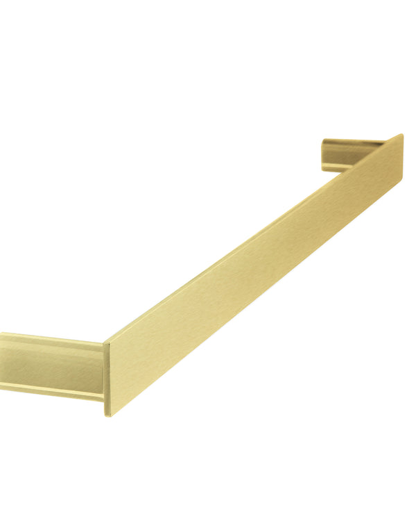 The Gabe 800mm Single Towel Rail - Brushed Gold