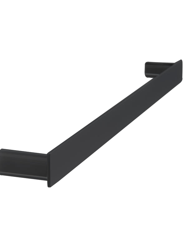 The Gabe 800mm Single Towel Rail - Matte Black
