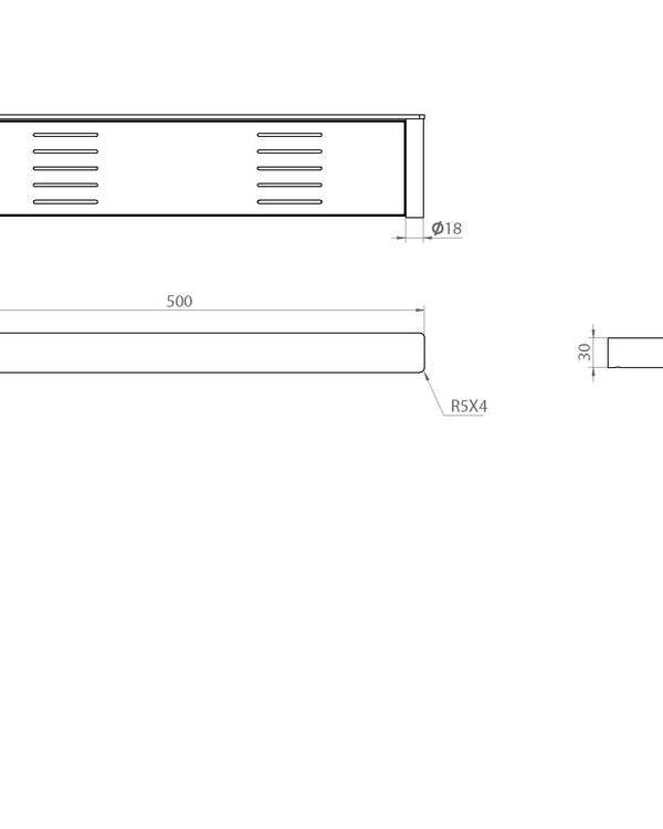 The Gabe Shelf - Brushed Nickel