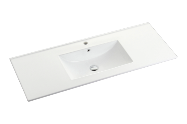 Bali Brown Oak 1200mm Wall Hung Vanity with Ceramic Top