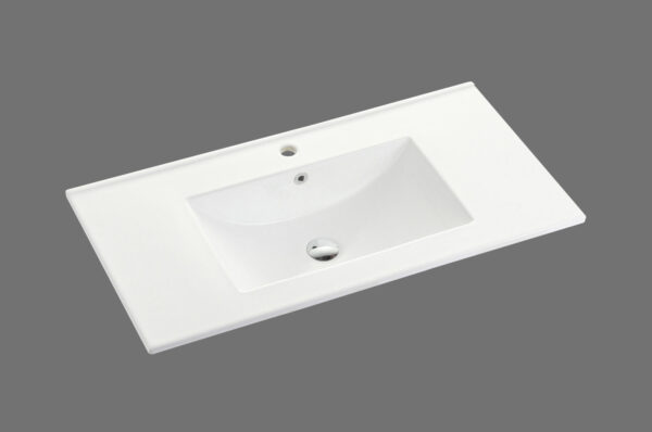 Bali American Oak 900mm Wall Hung Vanity with Ceramic Top