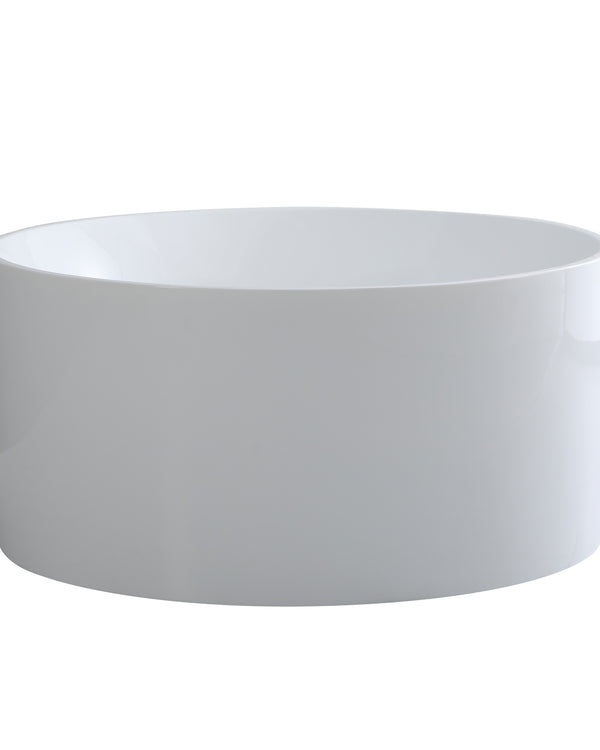 Como Gloss White 1280mm Round Bath