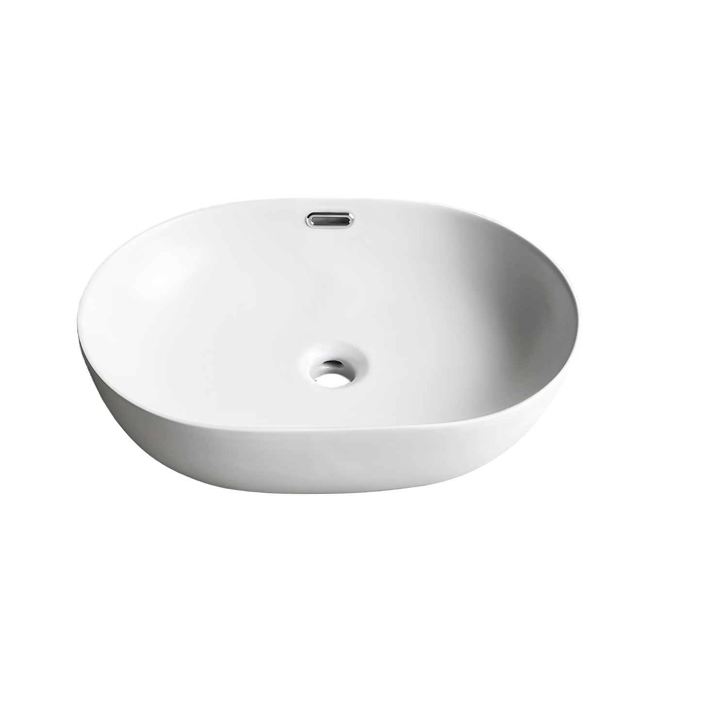 Ellips Fine Ceramic Above Counter Overflow Basin LK-ELA490