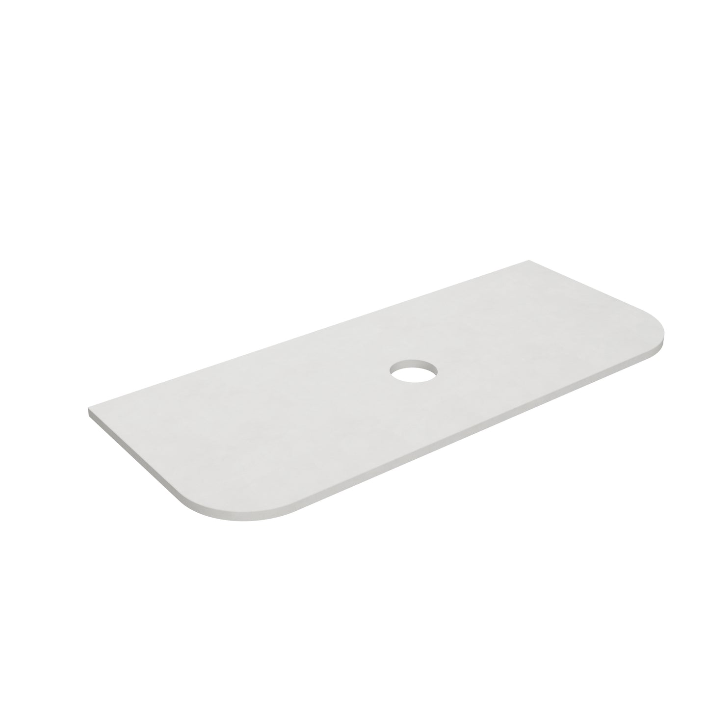 Blanco White (WG034) Zero Silica Engineer Stone Top - Curve LK-QBW