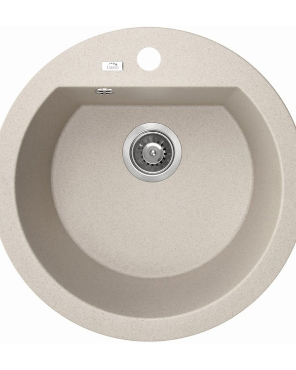 510x205mm Beige Granite Single Bowl Kitchen Sink
