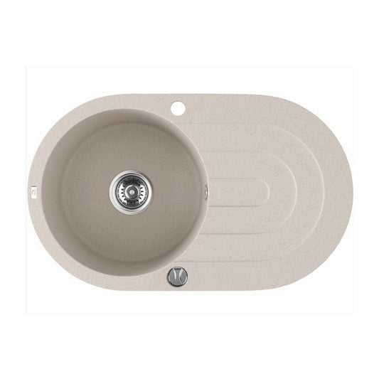 470x780x204mm Beige Granite Single Bowl Kitchen Sink