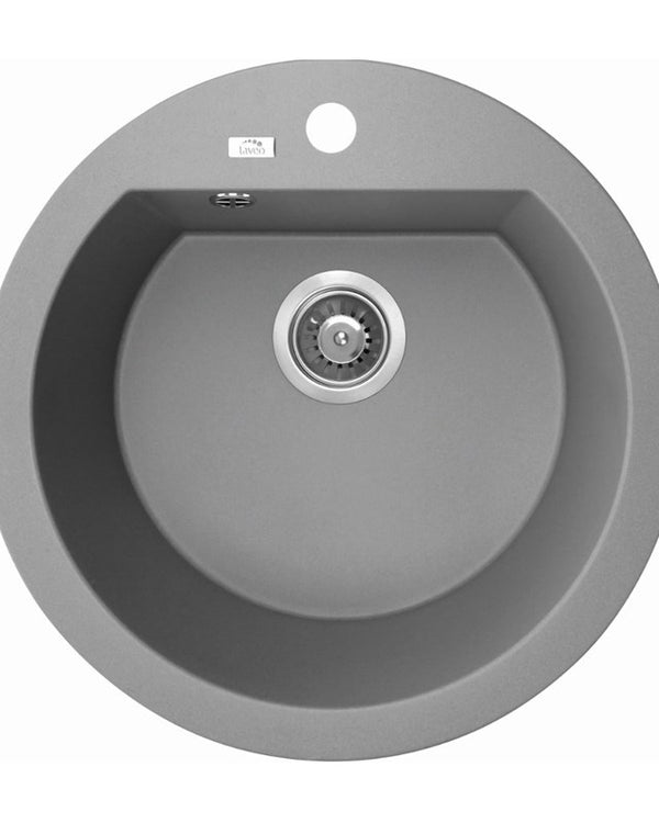 510x205mm Grey Granite Single Bowl Kitchen Sink