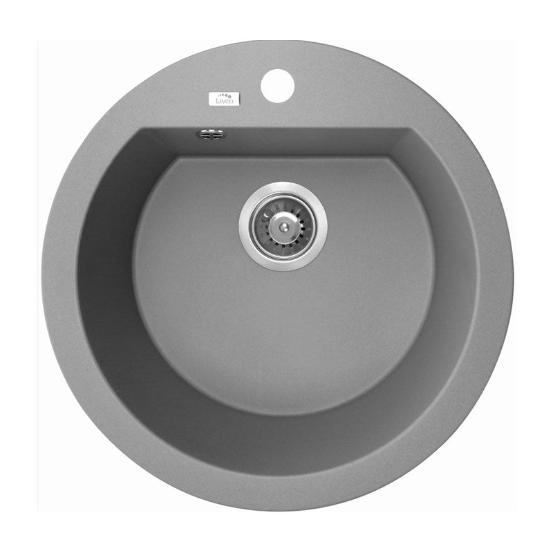 510x205mm Grey Granite Single Bowl Kitchen Sink