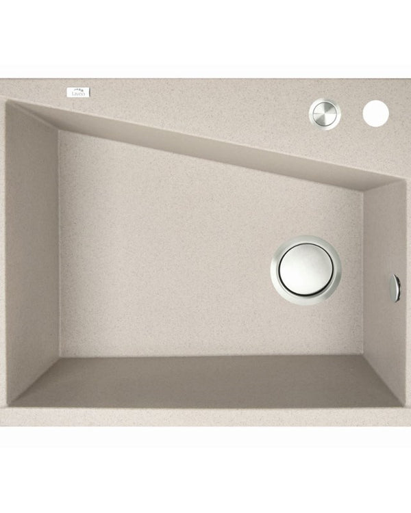 480x600x227mm Beige Granite Single Bowl Kitchen Sink