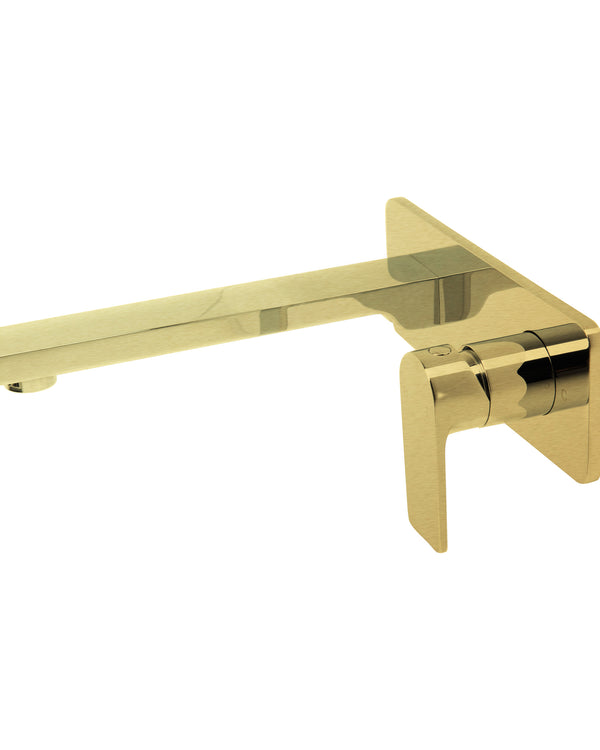 The GABE Leva Wall Outlet Mixer - Brushed Gold