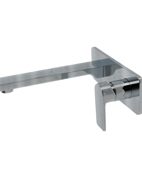 The GABE Leva Wall Outlet Mixer - Brushed Nickel