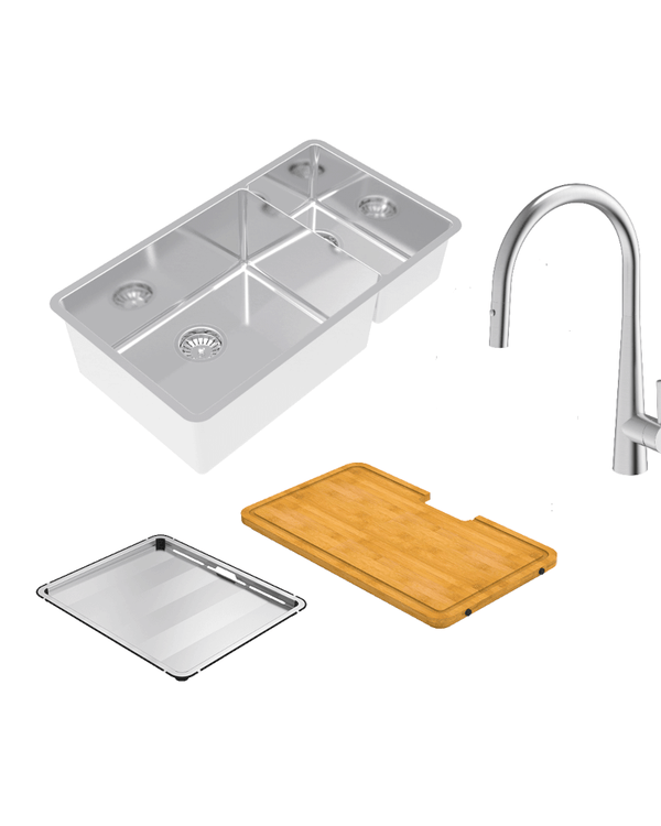 LUCIA DBL BOWL SINK + DTA16 + CBB245