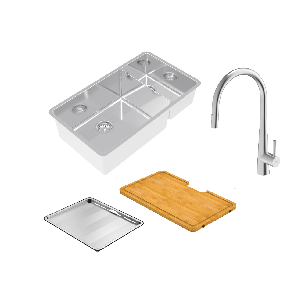 LUCIA DBL BOWL SINK + DTA16 + CBB245