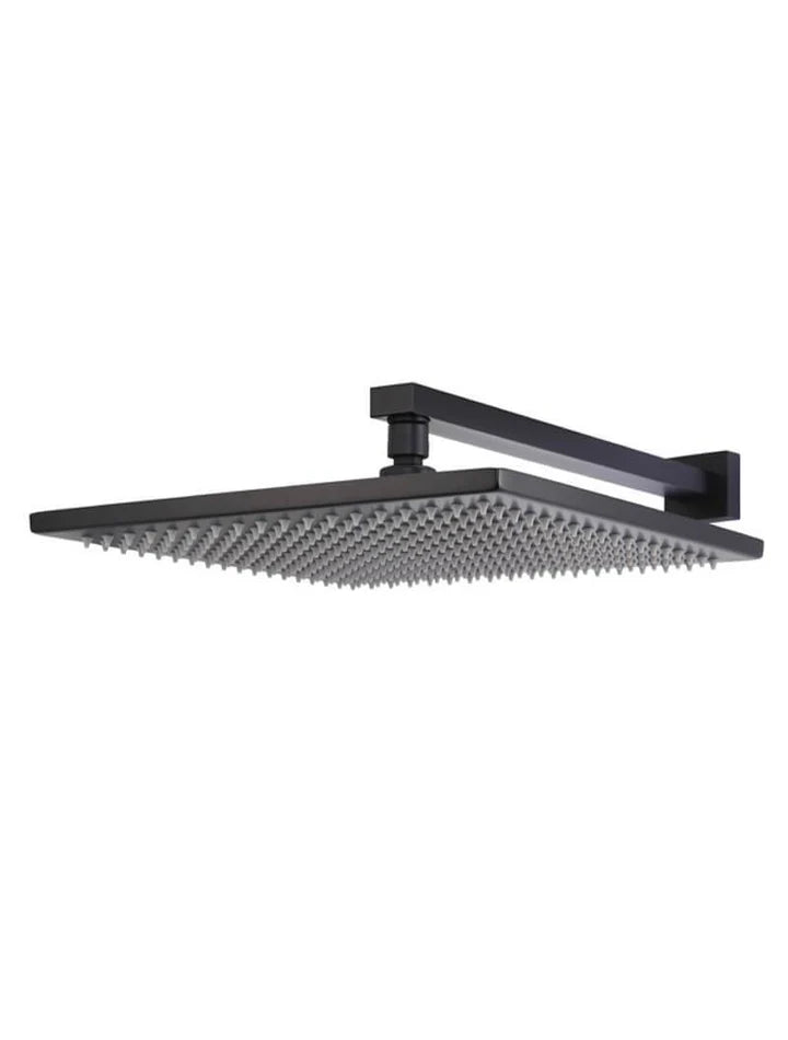 Square Wall Shower 300mm rose, 400mm arm