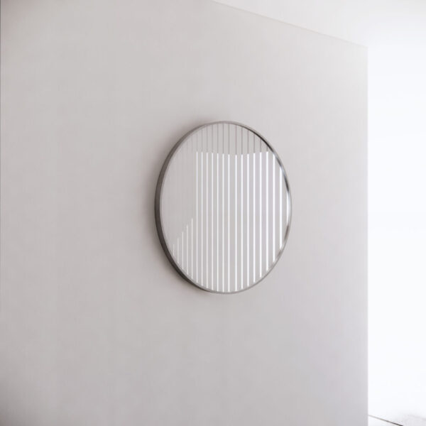 800 x 800 x 45mm Brushed Nickel Frame without LED