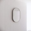 600 x 900 x 45mm Brushed Nickel Frame without LED