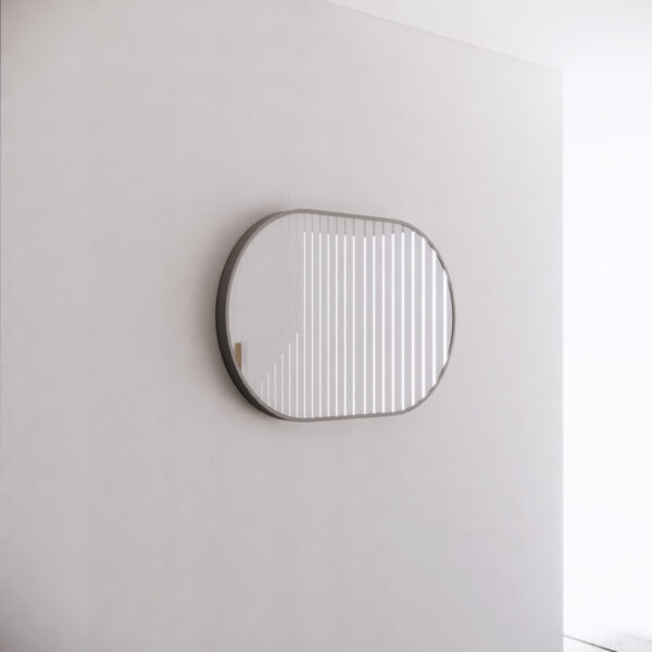 600 x 900 x 45mm Brushed Nickel Frame without LED