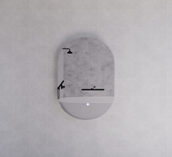 600 x 900 x 45mm Frameless LED