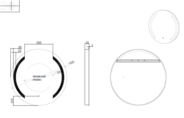 600 x 600 x 45mm Frameless LED